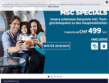 Tablet Screenshot of msckreuzfahrten.ch